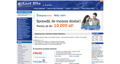 Desktop Screenshot of banki.lostsite.pl